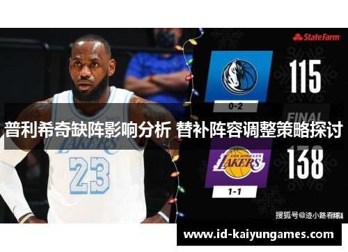 普利希奇缺阵影响分析 替补阵容调整策略探讨 普利希奇缺阵影响分析 替补阵容调整策略探讨